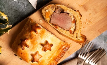 Pork & Stuffing Wellington - festive food