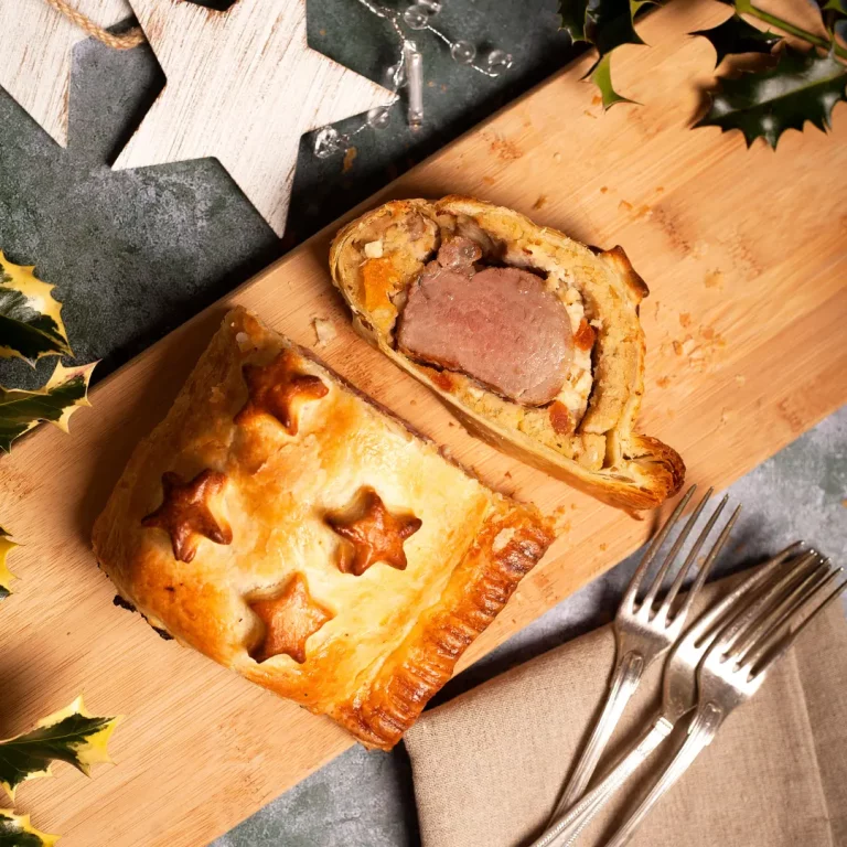 Pork & Stuffing Wellington - festive food